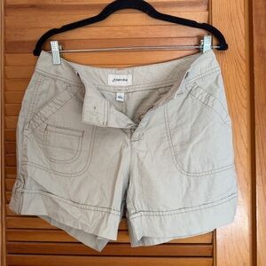 St. John's Bay Women's Beige Cargo Shorts